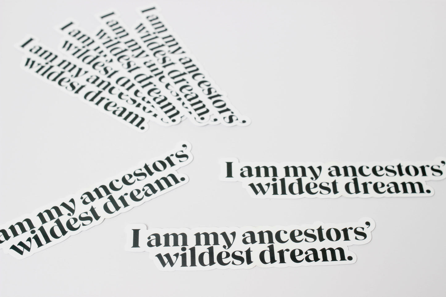 JCar Creative "Ancestors’ Wildest Dream" - Waterproof Vinyl Sticker (1.25 x 5.5 in)